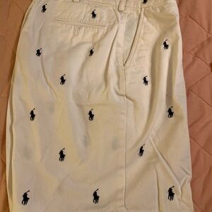 White Ralph Lauren polo shorts. Size 34 just great for summer.